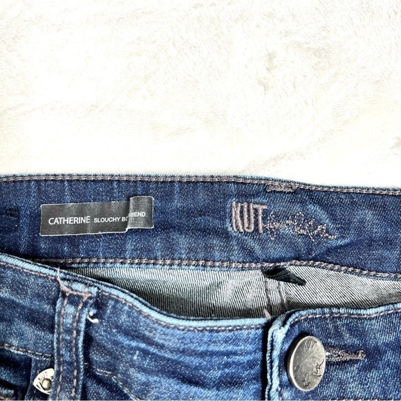 Kut From The Kloth Catherine Slouchy Distressed Boyfriend Denim Jeans Size 4 - Picture 12 of 16